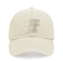 Casquette IF – Beige + Couleur de broderie au choix