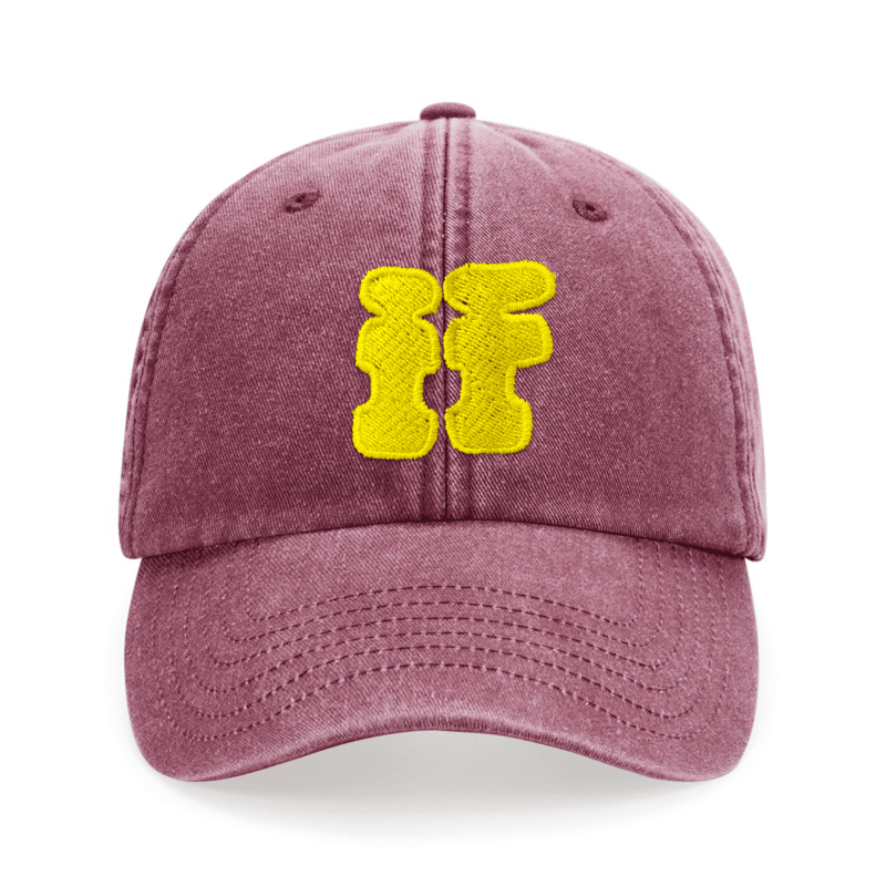 Casquette IF – Bordeaux + Couleur de broderie au choix