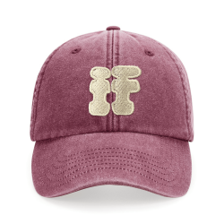 Casquette IF – Bordeaux + Couleur de broderie au choix