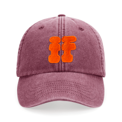 Casquette IF – Bordeaux + Couleur de broderie au choix