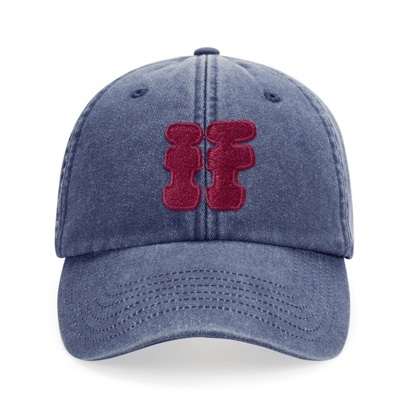 Casquette IF – Bleu Denim + Couleur de broderie au choix
