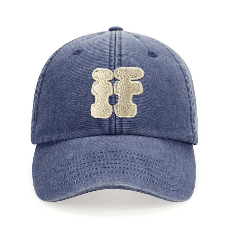 Casquette IF – Bleu Denim + Couleur de broderie au choix