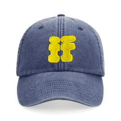 Casquette IF – Bleu Denim + Couleur de broderie au choix