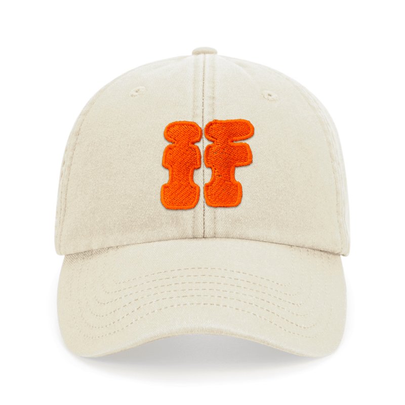 Casquette IF – Beige + Couleur de broderie au choix